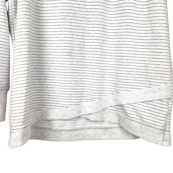 Danskin Comfort Grey striped sweater XL - Picture 2 of 7